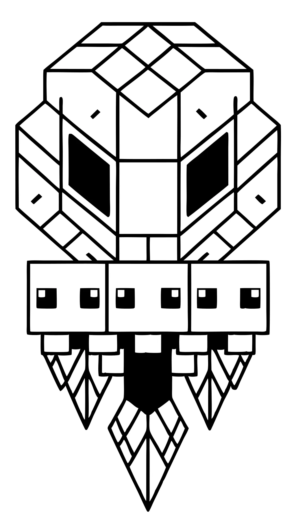 minecraft wither coloring pages